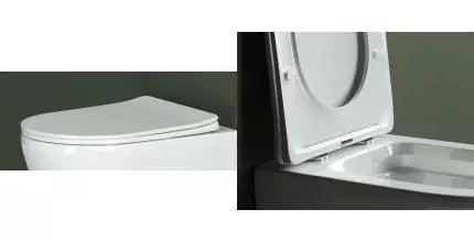 Сиденье для унитаза «Ceramica Nova» К-1804/1805/1810/1812 ультратонкое дюропласт с микролифтом белое