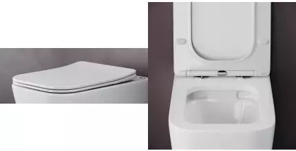 Сиденье для унитаза «Ceramica Nova» К-1806 ультратонкое дюропласт с микролифтом белое