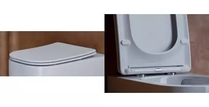 Сиденье для унитаза «Ceramica Nova» К-3013 ультратонкое дюропласт с микролифтом белое