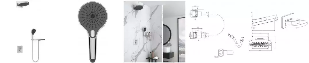 Душевая система «Vincea» Inspire VSFW-3I21MT1RCH с термостатом хром Душевая система «Vincea» Inspire VSFW-3I21MT1RCH с термостатом хром