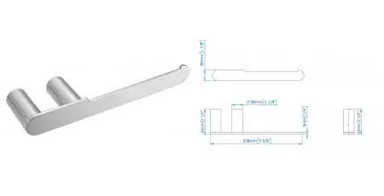 Держатель для туалетной бумаги «Mediclinics» Aura AI1321CS на стену матовый хром Держатель для туалетной бумаги «Mediclinics» Aura AI1321CS на стену матовый хром
