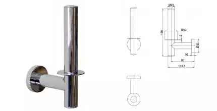 Держатель для туалетной бумаги «Mediclinics» Medicrom AC0970C на стену хром