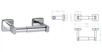 Держатель для туалетной бумаги «Mediclinics» Medisteel AI0113C на стену хром