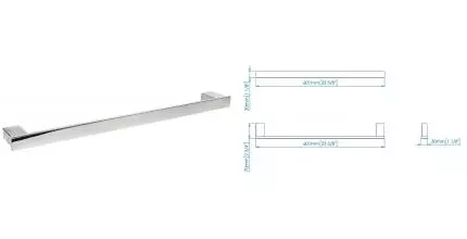 Полотенцедержатель «Mediclinics» Harmonia AI1413C на стену хром