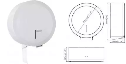 Диспенсер для туалетной бумаги «Mediclinics» PR2787 на стену белый