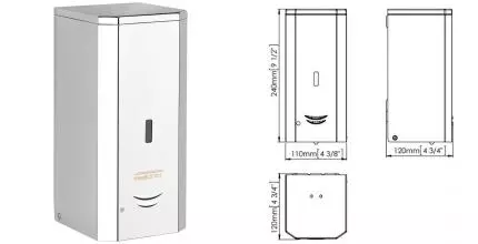 Дозатор для мыла «Mediclinics» DJ0037AC-TRAFO на стену автоматический хром