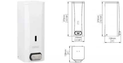 Дозатор для мыла «Mediclinics» DJ0040 на стену белый