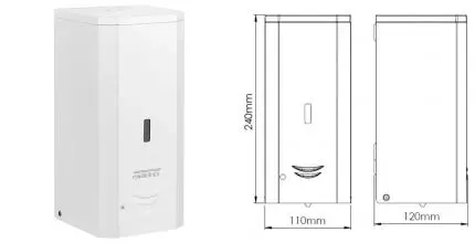 Дозатор для мыла «Mediclinics» DJ0037A на стену белый