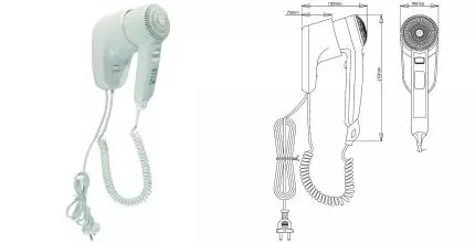 Фен «Mediclinics» SC0010 на стену белый