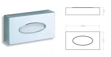 Диспенсер для салфеток «Mediclinics» Medicrom AC0976C на стол хром