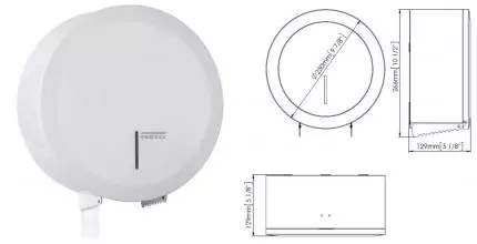 Диспенсер для туалетной бумаги «Mediclinics» PR2783 на стену белый