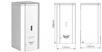 Дозатор для мыла «Mediclinics» DJ0037AC на стену хром