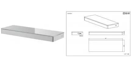 Полка в ванну «Black & White» Gravity GA-9610C на стену хром