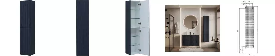 Пенал «Aquanet» Джейн 35 подвесной маренго универсальный