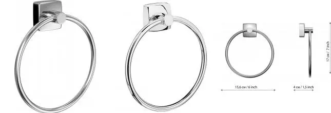 Полотенцедержатель «Fora» Keiz K011 на стену хром Полотенцедержатель «Fora» Keiz K011 на стену хром