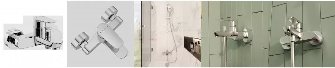 Смеситель для ванны «Vitra» Flow Soft A42946EXP хром