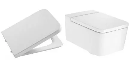 Сиденье для унитаза «Roca» Inspira Square 780153200B дюропласт с микролифтом белое