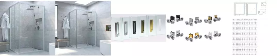 Душевой угол-ограждение «Vegas Glass» ZA-F Novo h2000 80/70 crystalvision/белая без поддона универсальный