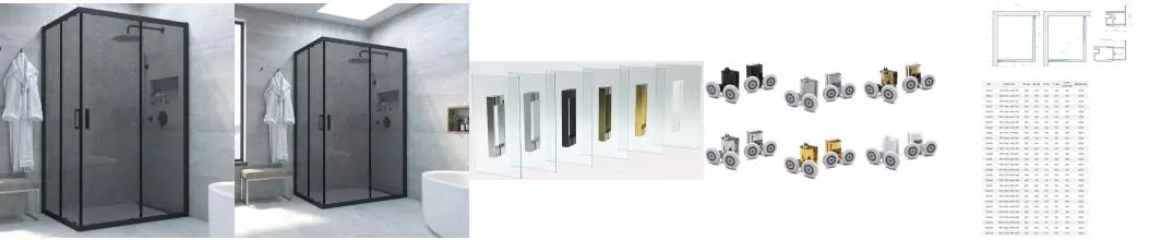 Душевой угол-ограждение «Vegas Glass» ZA-F Novo h2000 80/70 графит/чёрный матовый без поддона универсальный Душевой угол-ограждение «Vegas Glass» ZA-F Novo h2000 80/70 графит/чёрный матовый без поддона универсальный