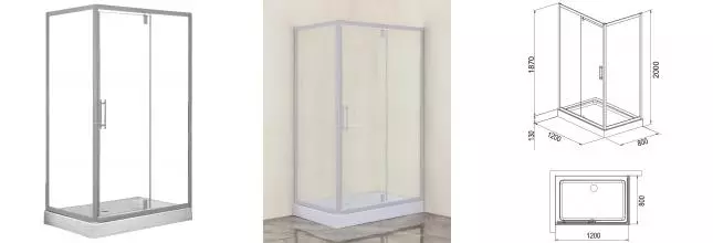 Душевой угол-ограждение «Loranto» Sunway CS-6128C 120/80 прямоугольный прозрачный/хром с поддоном универсальный Душевой угол-ограждение «Loranto» Sunway CS-6128C 120/80 прямоугольный прозрачный/хром с поддоном универсальный