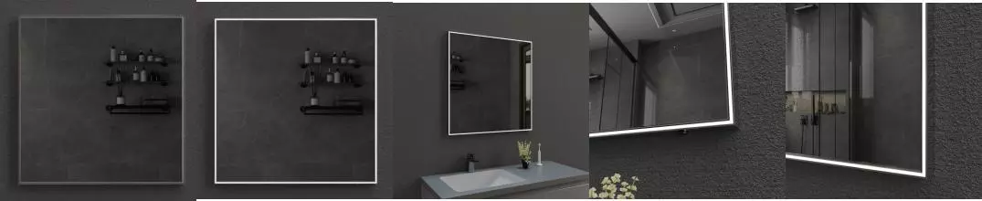 Зеркало «Esbano» ES-3803 TD 80/80 с подсветкой и подогревом глянцевое хром