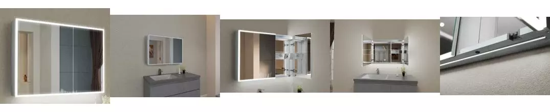 Зеркальный шкаф «Esbano» ES-3808D 80/70 с подсветкой