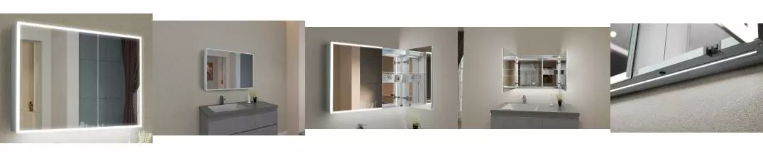 Зеркальный шкаф «Esbano» ES-3810D 100/70 с подсветкой