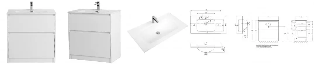 Тумба с раковиной «Belbagno» Kraft 80 (81/46-BO) Bianco Opaco Тумба с раковиной «Belbagno» Kraft 80 (81/46-BO) Bianco Opaco