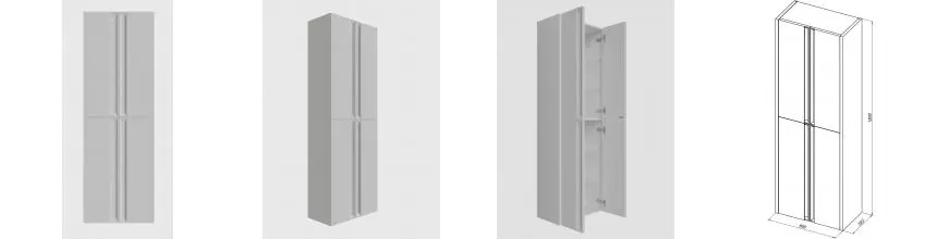 Шкаф «Allen Brau» Fantasy 2.0 60 подвесной white matt Шкаф «Allen Brau» Fantasy 2.0 60 подвесной white matt