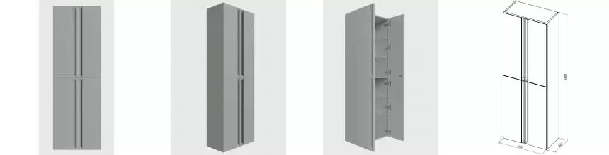 Шкаф «Allen Brau» Eclipse 2.0 60 подвесной рapyrus white matt универсальный Шкаф «Allen Brau» Eclipse 2.0 60 подвесной рapyrus white matt универсальный