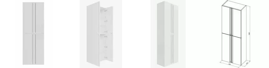 Шкаф «Allen Brau» Eclipse 2.0 60 подвесной white matt универсальный Шкаф «Allen Brau» Eclipse 2.0 60 подвесной white matt универсальный