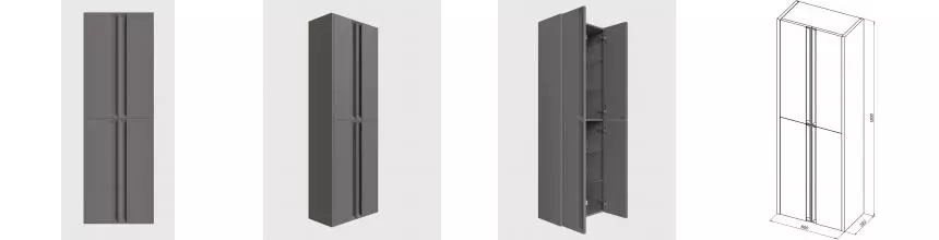 Шкаф «Allen Brau» Fantasy 2.0 60 подвесной platinum grey matt Шкаф «Allen Brau» Fantasy 2.0 60 подвесной platinum grey matt