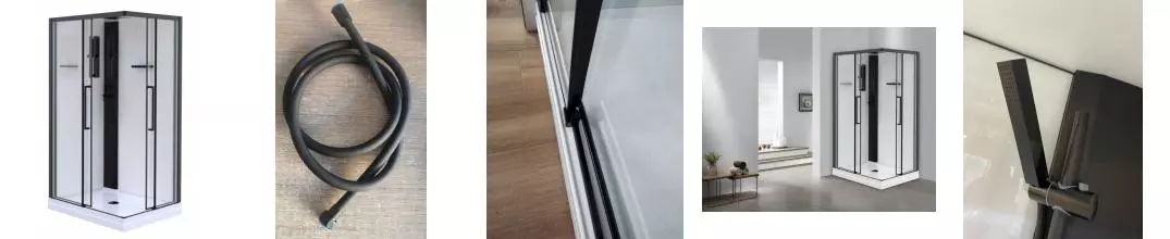 Душевая кабина «Esbano» ESM-129CKR (Right) 120/90 низкий поддон прозрачная/белая с крышей без гидромассажа без электрики правая(ESKM129CKRR)