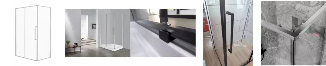 Душевой угол-ограждение «Esbano» Surf ESS-128PS-C 120/80 прозрачный/хром без поддона универсальный