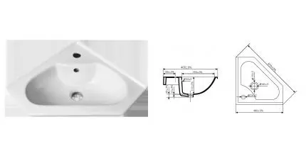 Умывальник мебельный "Дорадо" 45 (Запорож.) · Днепрокерамика, УТ000015673