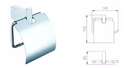 Держатель для туалетной бумаги «Cezares» SLIDER-PH-01 на стену хром Держатель для туалетной бумаги «Cezares» SLIDER-PH-01 на стену хром