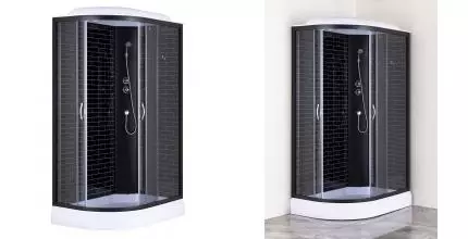 Душевая кабина «Loranto» Sunway CS-66120-13R GB 120/80 низкий поддон серая/чёрная правая Душевая кабина «Loranto» Sunway CS-66120-13R GB 120/80 низкий поддон серая/чёрная правая