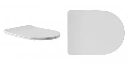 Сиденье для унитаза «Aqueduto» Ovo/Cone OVO/CON0410 ультратонкое дюропласт с микролифтом белое