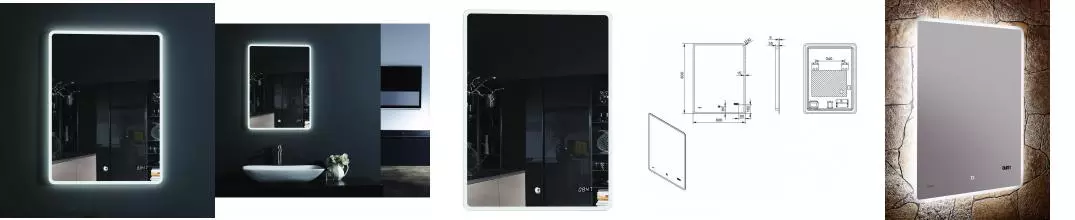 Зеркало «Esbano» ES-2073 HDS 60/80 с подсветкой и подогревом