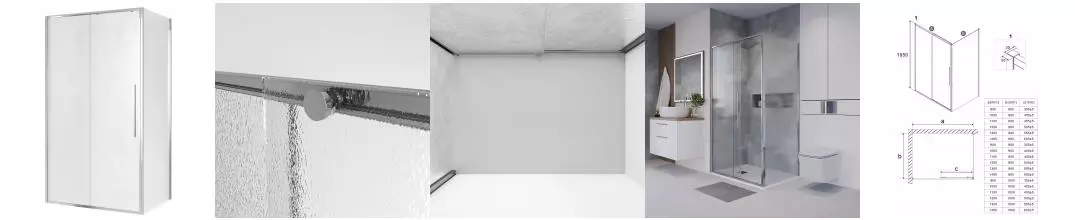 Душевой угол-ограждение «Niagara» Nova NG-65-14CH-CH80-34 140/80 шиншилла/хром без поддона левый Душевой угол-ограждение «Niagara» Nova NG-65-14CH-CH80-34 140/80 шиншилла/хром без поддона левый