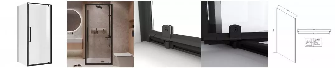 Душевой угол-ограждение «Niagara» Nova NG-85-10AB-A90B-34 100/90 прозрачный/чёрный матовый без поддона универсальный Душевой угол-ограждение «Niagara» Nova NG-85-10AB-A90B-34 100/90 прозрачный/чёрный матовый без поддона универсальный