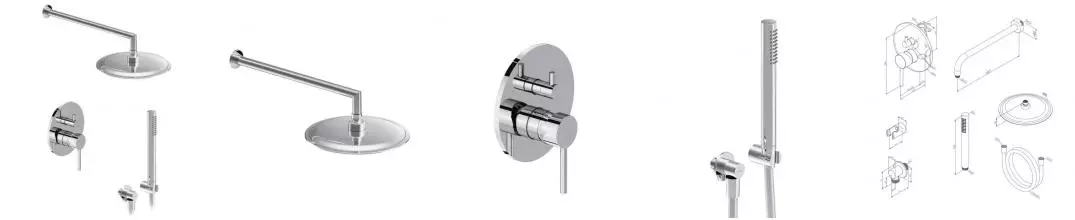 Душевая система «Damixa» Scandinavian Pure 936520000 хром