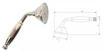 Ручная лейка «Migliore» Ricambi 32170 хром Ручная лейка «Migliore» Ricambi 32170 хром