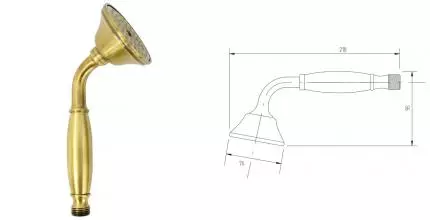 Ручная лейка «Migliore» Ricambi 32171 бронза Ручная лейка «Migliore» Ricambi 32171 бронза
