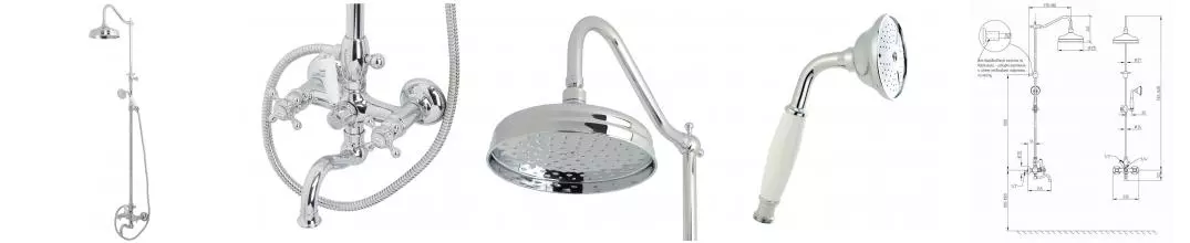 Душевая система «Migliore» Arcadia 31852 хром