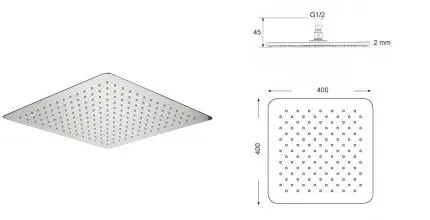 Верхний душ «Migliore» Rimini 29664 хром