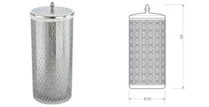 Корзина для белья «Migliore» Complementi 24735 22 л хром