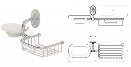Мыльница «Migliore» Edera 16921 на стену хром Мыльница «Migliore» Edera 16921 на стену хром