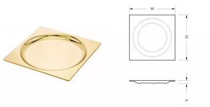 Мыльница «Migliore» Kvant 29784 на стол золото