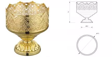 Мыльница «Migliore» Luxor 26217 на стол золото